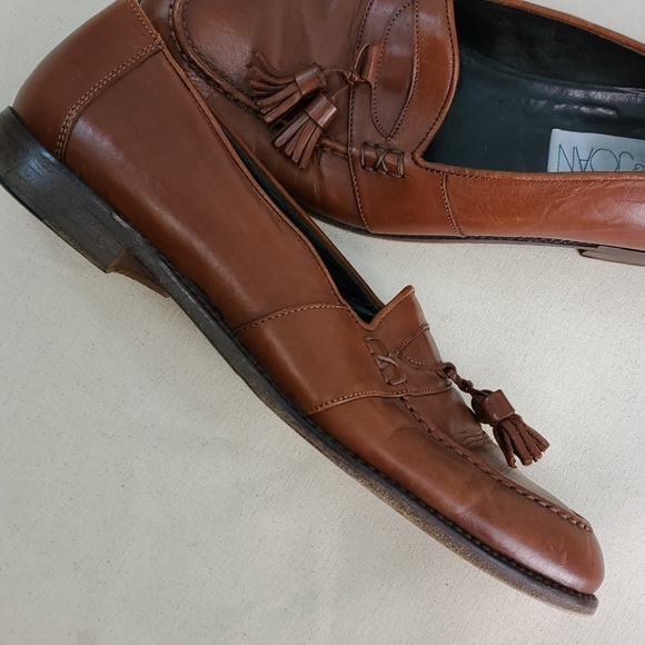 DAVID & JOAN MENS LEATHER LOAFERS SIZE 10 - Picture 3 of 8